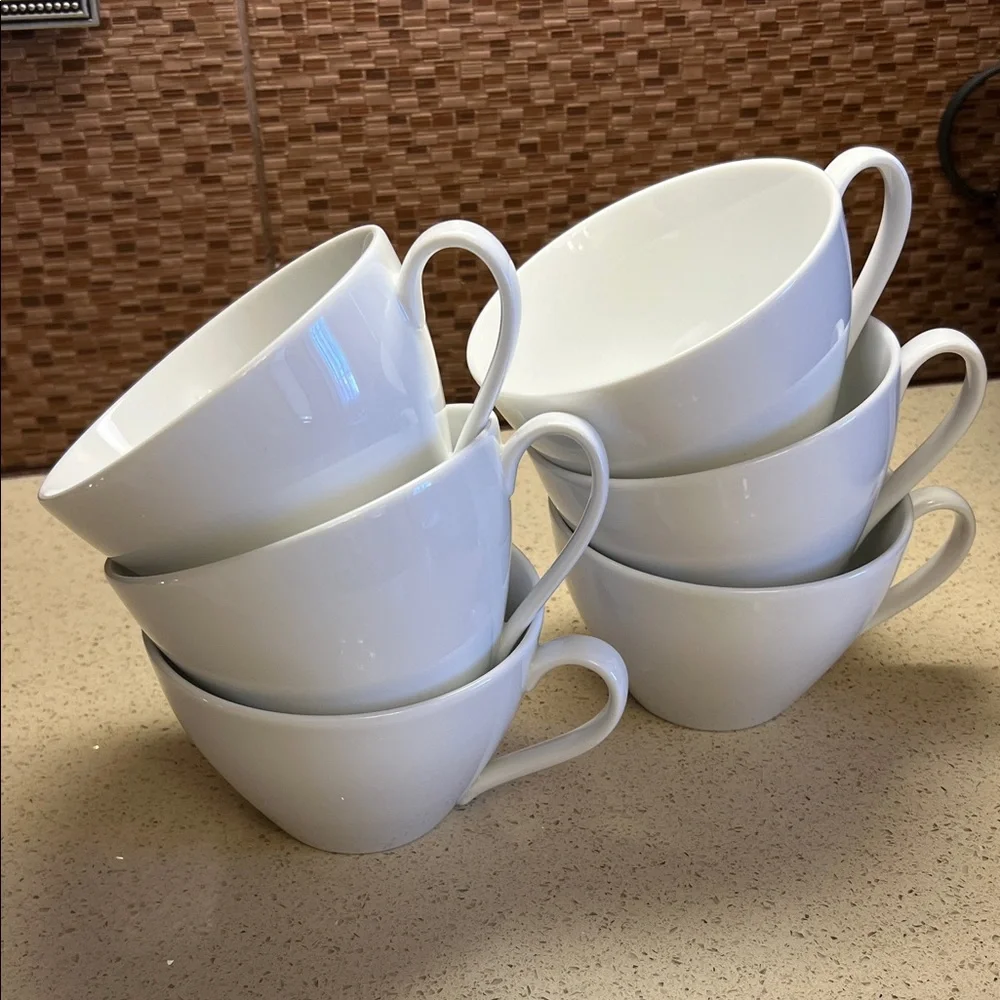 🔥🔥CRATE&BARREL Cappuccino cups Set of 6